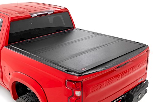 Rough Country Hard Tri-Fold Flip Up Bed Cover 6'7" Bed Chevy/GMC 1500 19-23 LARGE