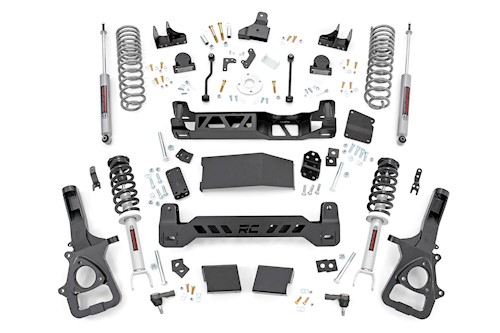 Rough Country 6" Lift Kit Struts 19-24 for Ram 1500 4WD 22" Factory Wheel Models LARGE