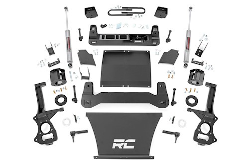 Rough Country 6" Lift Kit Mono Leaf Rear N3 GMC Sierra 1500 19-23 26631 LARGE