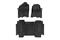 Rough Country Heavy Duty Floor Mats [F/R]-19-20 for RAM|Crew Cab|Full Console MAIN