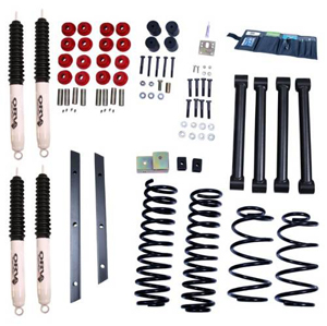 Fat Bob's Garage, Rugged Ridge, Part #18415.30, Jeep TJ Wrangler 2" Lift Kit With Shocks 1997-2002 MAIN