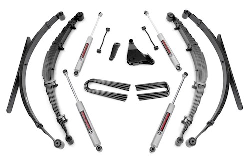 Rough Country 6 Inch Lift Kit Rear Springs For Ford F-250/F-350 Super Duty 1999 -49230 LARGE