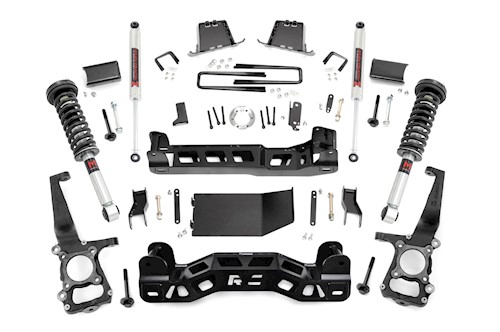 Rough Country 6 Inch Lift Kit M1 Struts/M1 for Ford F-150 4WD 2009-2010 59840 LARGE
