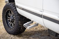 Rough Country Single Hoop Step Alum Pair for (Chevy/Ford/GMC/Ram) -117510 MAIN