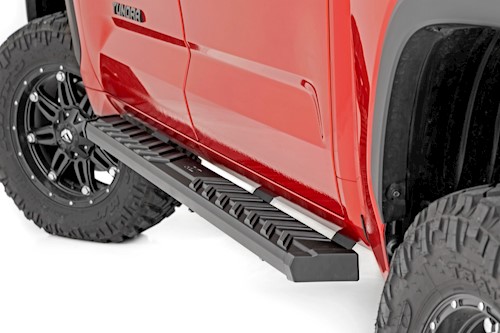 Rough Country BA2 Running Boards Side Step Bars For Toyota Tundra CrewMax 2022 LARGE