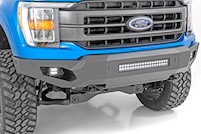 Rough Country High Clearance Bumper LED Lights & Skid Plate For Ford F-150 21-22 MAIN