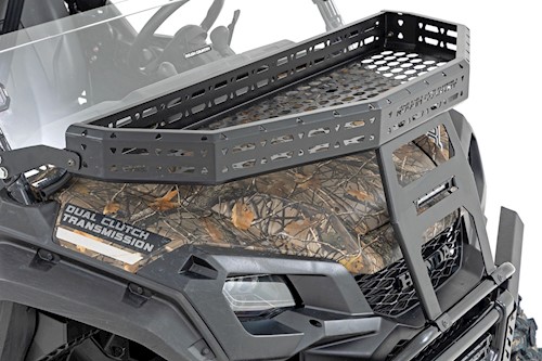 Rough Country Front Cargo Rack Black LED 6" Light For Honda Pioneer 16-21 92059 LARGE