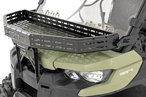 Rough Country Front Cargo Rack Black LED 6" Light For Can-Am Defender 97074 LARGE