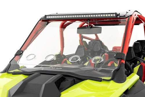 Rough Country Vented Full Windshield For Polaris RZR Pro R 2022 98202210 LARGE