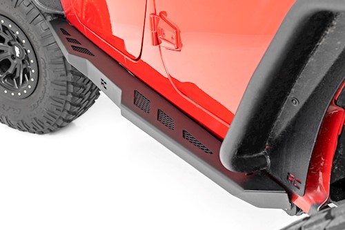Rough Country Rock Sliders Heavy Duty 4-Door for Jeep Wrangler JK 4WD 2007-2018 LARGE