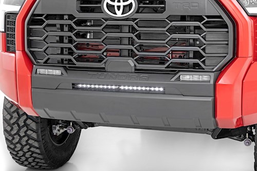 Rough Country LED Light Bumper Mount 20" Black Single Row for Toyota Tundra 2022 LARGE