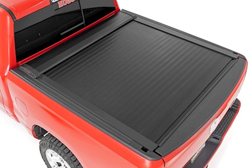 Rough Country Retractable Bed Cover 5'7" Bed for Ram 1500 19-23/1500 TRX 21-23 LARGE