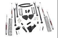 Rough Country for Ford F250 F350 6" 4-Link Lift Kit 05-07 4WD Diesel W/O overld MAIN