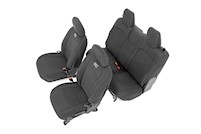 Rough Country For Jeep Neoprene Seat Cover Set | Black 18-22 Wrangler JL] -91020 MAIN