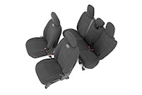 Rough Country Neoprene Seat Cover Set | Black [18-20 for Wrangler JL Unlimited] MAIN