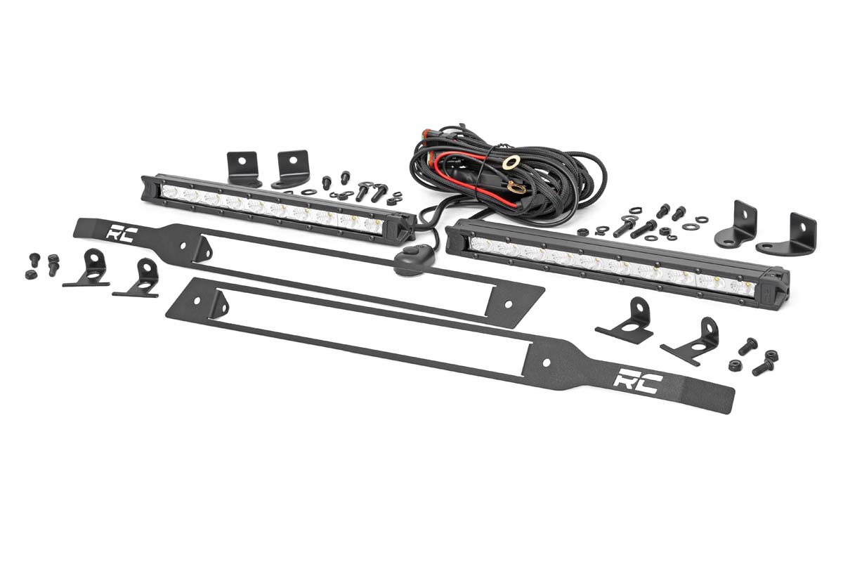 Dual 10" LED Grille Kit for 19-21 Chevy Silverado 1500 SWATCH