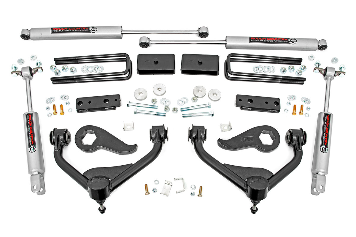 Rough Country GM 2500/3500HD 3" Suspension Lift Kit 4WD 2020-2021 THUMBNAIL