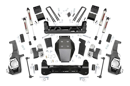 Rough Country 5"GM NTD Suspension Lift Kit|V2 2020 2500HD 10270 LARGE