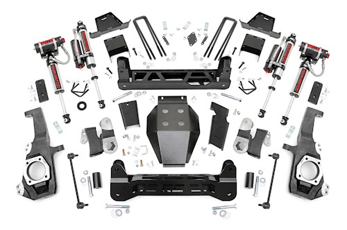 Rough Country 7" GM NTD Suspension Lift Kit Vertex 2020 2500HD Silvarado Sierra LARGE