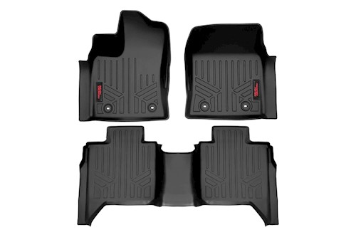 Rough Country Floor Mats FR & RR CrewMax For Toyota Tundra 2WD/4WD 2022 M-71780 LARGE