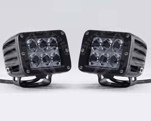 Fat Bob's Garage, Rigid Industries Part #D2WW2,  Dually D2 White Wide Light (Set of 2) MAIN