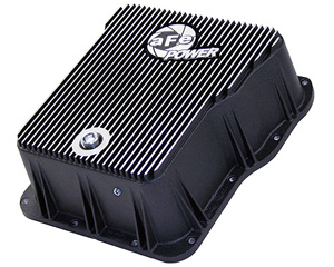 Fat Bob's Garage, AFE Part # 46-70072, Chevy/GMC Diesel Trucks 6.6L V8 Transmission Pan Cover 2001-2013 MAIN