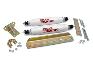 Fat Bob's Garage, Rough Country Part #87338.2, Ford F150 F250 F350 Dual Steering Stabilizer 2WD/4WD 1980-1996 MAIN