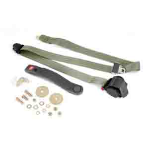 Fat Bob's Garage, OMIX-ADA Part #13202.42, 3-Point Seat Belt Olive Retractable Universal Application MAIN