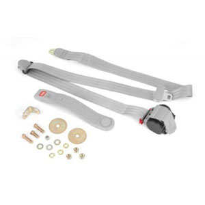 Fat Bob's Garage, OMIX-ADA Part #13202.32, 3-Point Seatbelt Gray 76-83 Jeep CJ5 And 87-95 YJ Wrangler MAIN
