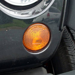 Fat Bob's Garage, OMIX-ADA Part #12405.25, Left Park Lamp Amber 07-12 Jeep JK Wrangler MAIN
