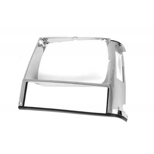 Fat Bob's Garage, OMIX-ADA Part #12419.11, Lh Chrome Headlight Bezel 84-01 Jeep XJ Cherokee MAIN