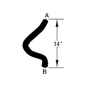 Fat Bob's Garage, OMIX-ADA Part #17115.60, Outlet Hose 2.4L 96-00 Dodge Caravan MAIN