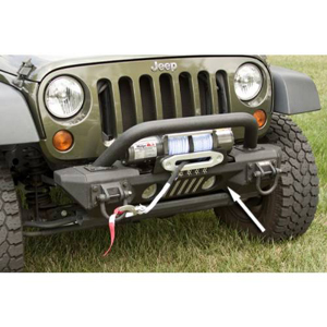 Fat Bob's Garage, Rugged Ridge, Part #11541.01, Jeep JK Wrangler Xhd Aluminum Front Bumper Winch Mount 2007-2016 MAIN