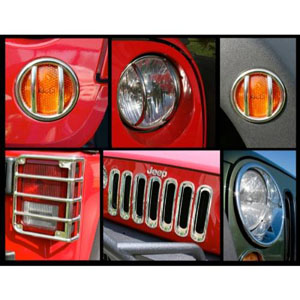 Fat Bob's Garage, Rugged Ridge, Part #12496.11, Euro Guard Light Kit 07-16 Jeep JK Wrangler MAIN