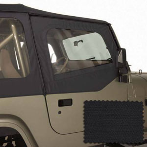 Fat Bob's Garage, Rugged Ridge, Part #13716.35, Door Skins Black Diamond 88-95 Jeep YJ Wrangler MAIN