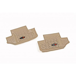 Fat Bob's Garage, Rugged Ridge, Part #13950.02, Rear Tan Floor Liner Pair For 2007-2016 Jeep Wrangler JK 2 Door MAIN