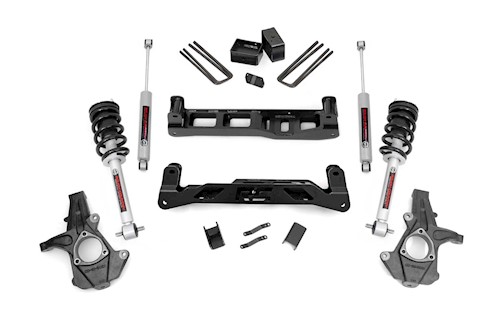 Rough Country 5in GM Suspension Lift Kit w/N3 Shocks & Struts 07-13 1500 PU LARGE