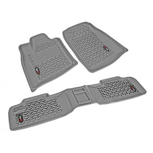 Fat Bob's Garage, Rugged Ridge, Part #14987.24, Complete Gray Floor Liner Kit 11-16 Jeep WK MAIN