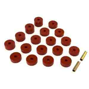 Fat Bob's Garage, Rugged Ridge, Part #18351.07, Bushing Set Body Mount 74-75 CJ MAIN