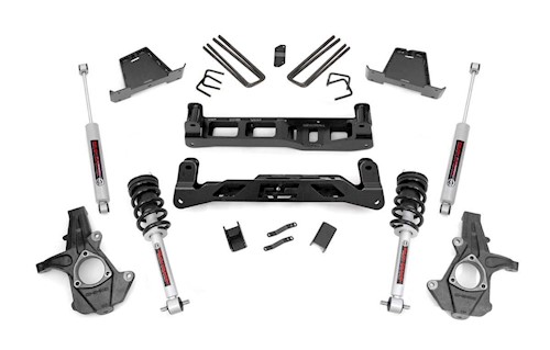 Rough Country 7.5in GM Suspension Lift Kit w/N3 Shocks & Struts 07-13 1500 PU LARGE