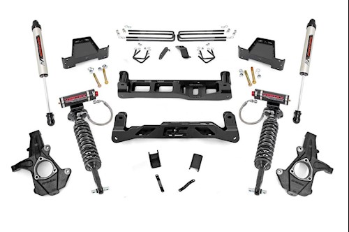 Rough Country 7.5in GM Suspension Lift Kit w/Vertex & V2 Shocks 07-13 1500 PU LARGE