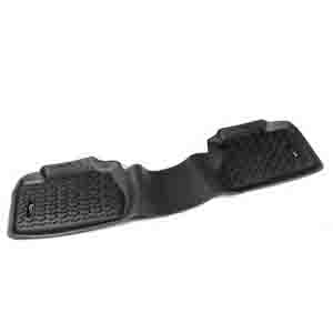 Fat Bob's Garage, Rugged Ridge, Part #82951.11, Rear Black Floor Liner Set 07-13 GM Sierra/Silverado Ext Cab MAIN