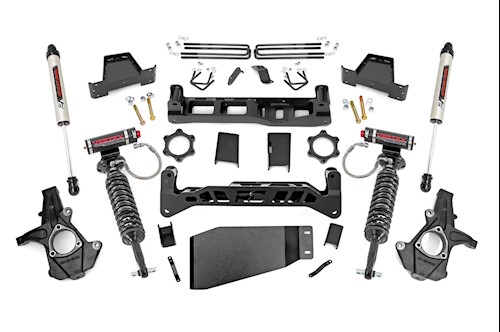 Rough Country 7.5in GM Suspension Lift Kit | Vertex 07-13 1500 PU 26457 LARGE