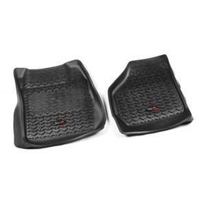 Fat Bob's Garage, Rugged Ridge, Part #82902.07, All Terrain Front Floor Liners Tread Lightly 99-07 D F250/F350 MAIN
