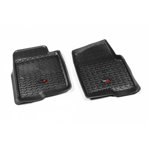 Fat Bob's Garage, Rugged Ridge, Part #82902.31, F Blk Floor Liner Pr 12 D F150 All Cabs W/Tl Logo MAIN