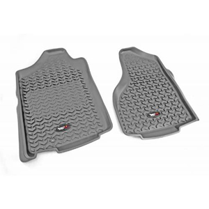 Fat Bob's Garage, Rugged Ridge, Part #84903.01, F Gray Floor Liner Pr 02-12 Dodge Ram 1500/2500/3500 W/Tl Logo MAIN