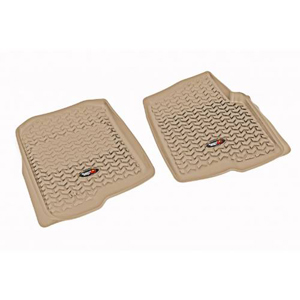 Fat Bob's Garage, Rugged Ridge, Part #83902.01, Front Floor Liners Tan Tread Lightly 04-08 D F150 Pickup MAIN