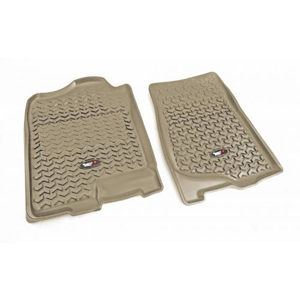 Fat Bob's Garage, Rugged Ridge, Part #83901.01, Front Floor Liners Tan Tread Lightly 07-14 GM Pickup/Suv MAIN