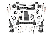 Rough Country 6in GM Suspension Lift Kit w/ V2 Shocks 01-10 2500HD 4WD 29770 MAIN