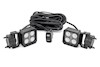 Rough Country LED Light Pair 2 Inch Square Flood Swivel Mount 70802 THUMBNAIL